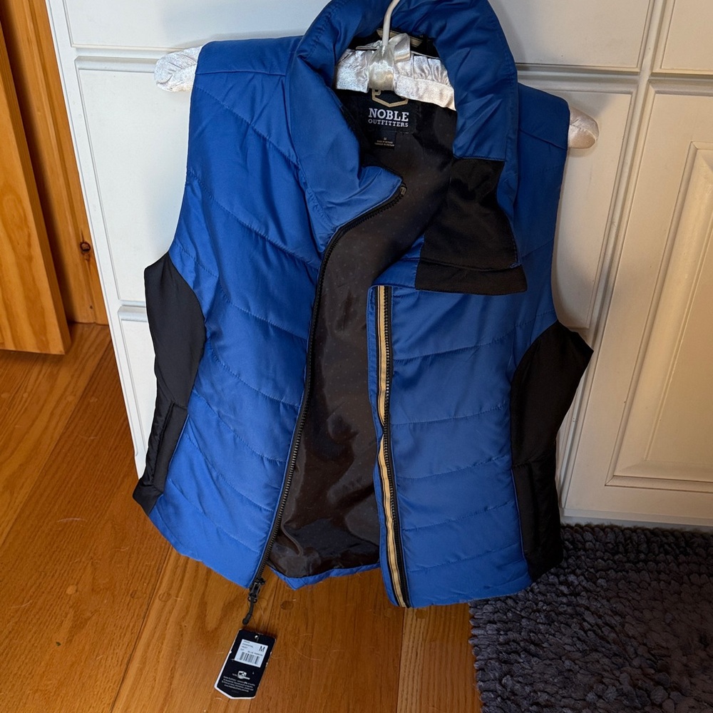 Women's Blue Quilted Puffer Vest